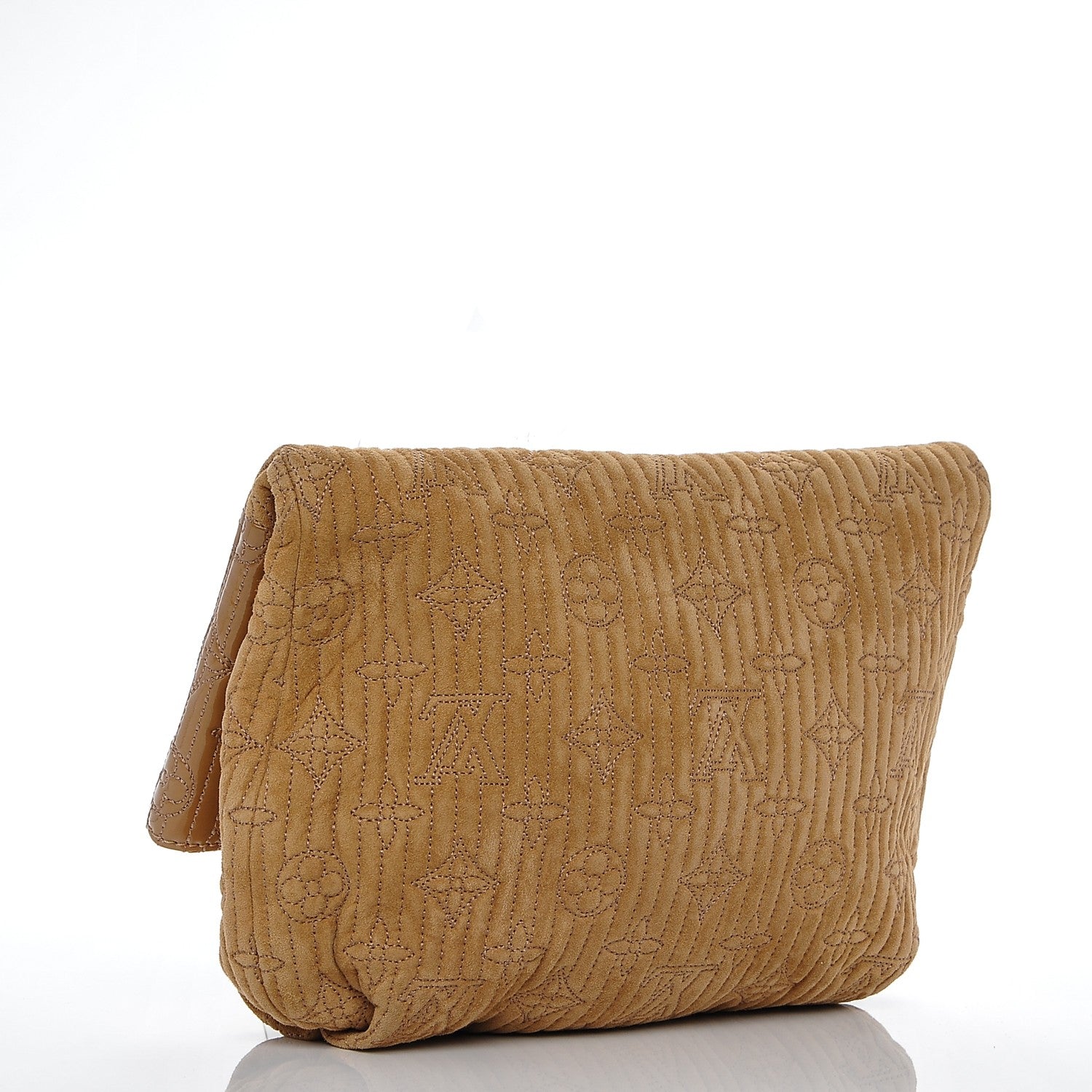 Louis Vuitton Suede Monogram Motard Afterdark Clutch Powder 3 of 6