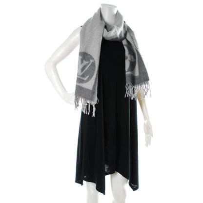 Louis Vuitton Lambswool Angora Cardiff Scarf Grey 2 of 4