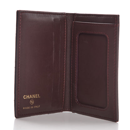 Chanel Lambskin Quilted Card Holder Wallet Black 6 of 8