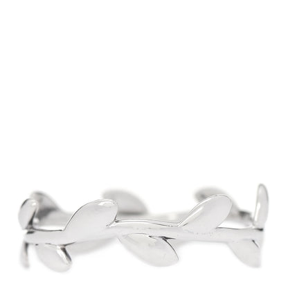 Tiffany Sterling Silver Paloma Picasso Narrow Olive Leaf Band Ring 54 7 1 of 4