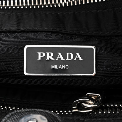 Prada Nylon Tessuto Impuntu Quilted Tote Black 6 of 12