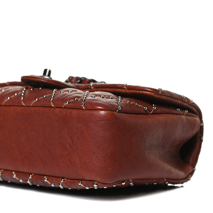 Chanel Studded Calfskin Lambskin Paris Dallas Flap Brown 11 of 15