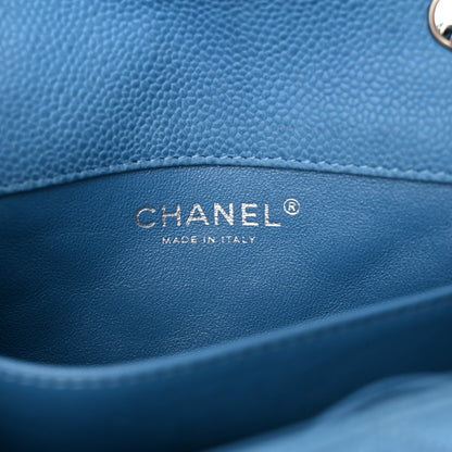 Chanel Iridescent Caviar Quilted Extra Mini Flap Light Blue 6 of 16
