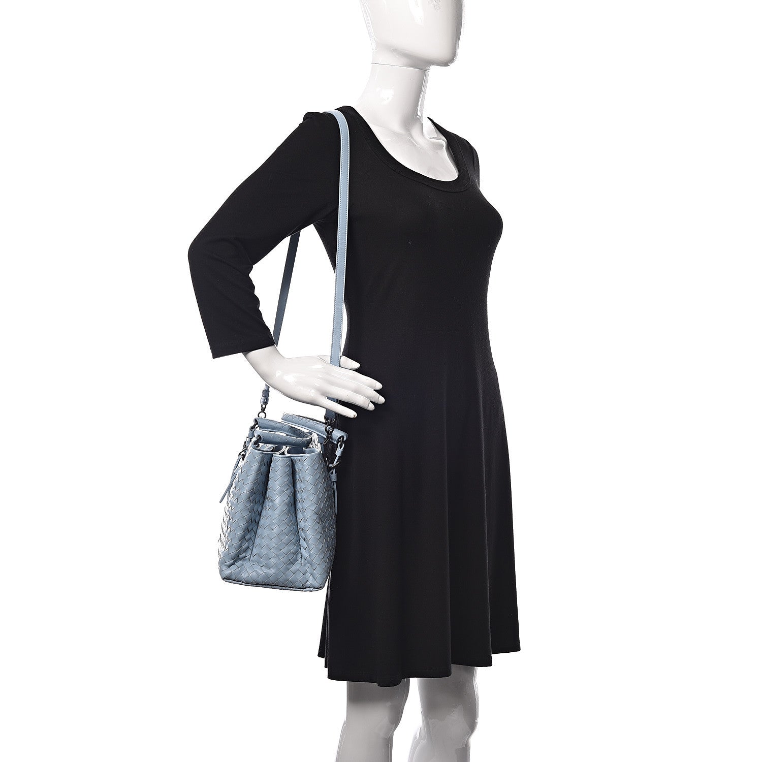 Bottega Veneta Light Calf Intrecciato Small Roma Topazio 2 of 12