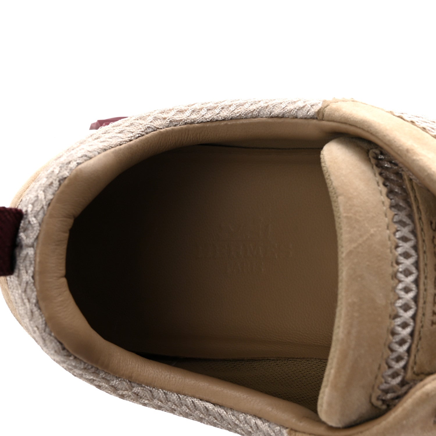 Hermes Air Mesh Suede Goatskin Bouncing Sneakers 38 Beige Argile 8 of 10