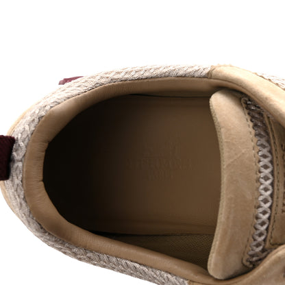 Hermes Air Mesh Suede Goatskin Bouncing Sneakers 38 Beige Argile 8 of 10