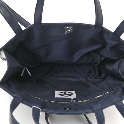 Telfar Vegan Leather Medium Shopping Bag Navy 5 of 10