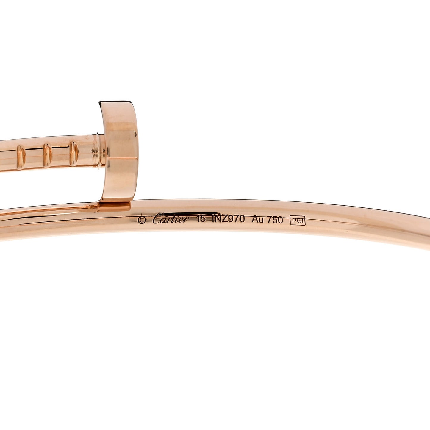 18K Pink Gold Small Juste Un Clou Bracelet 15