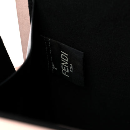 Fendi Vitello Fluffy Logo Vertical Box Rosa Quarzo Black 8 of 11