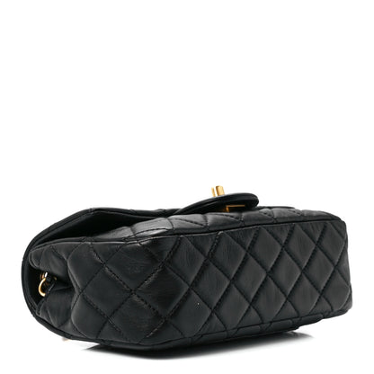 Chanel Lambskin Quilted Mini Rectangular Pearl Crush Flap Black 4 of 12