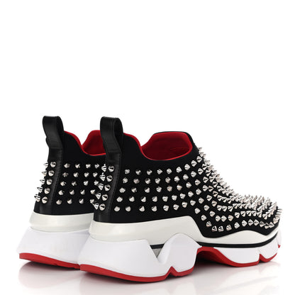 Christian Louboutin Neoprene Spike Sock Donna Flat Sneakers 39.5 Black 4 of 9
