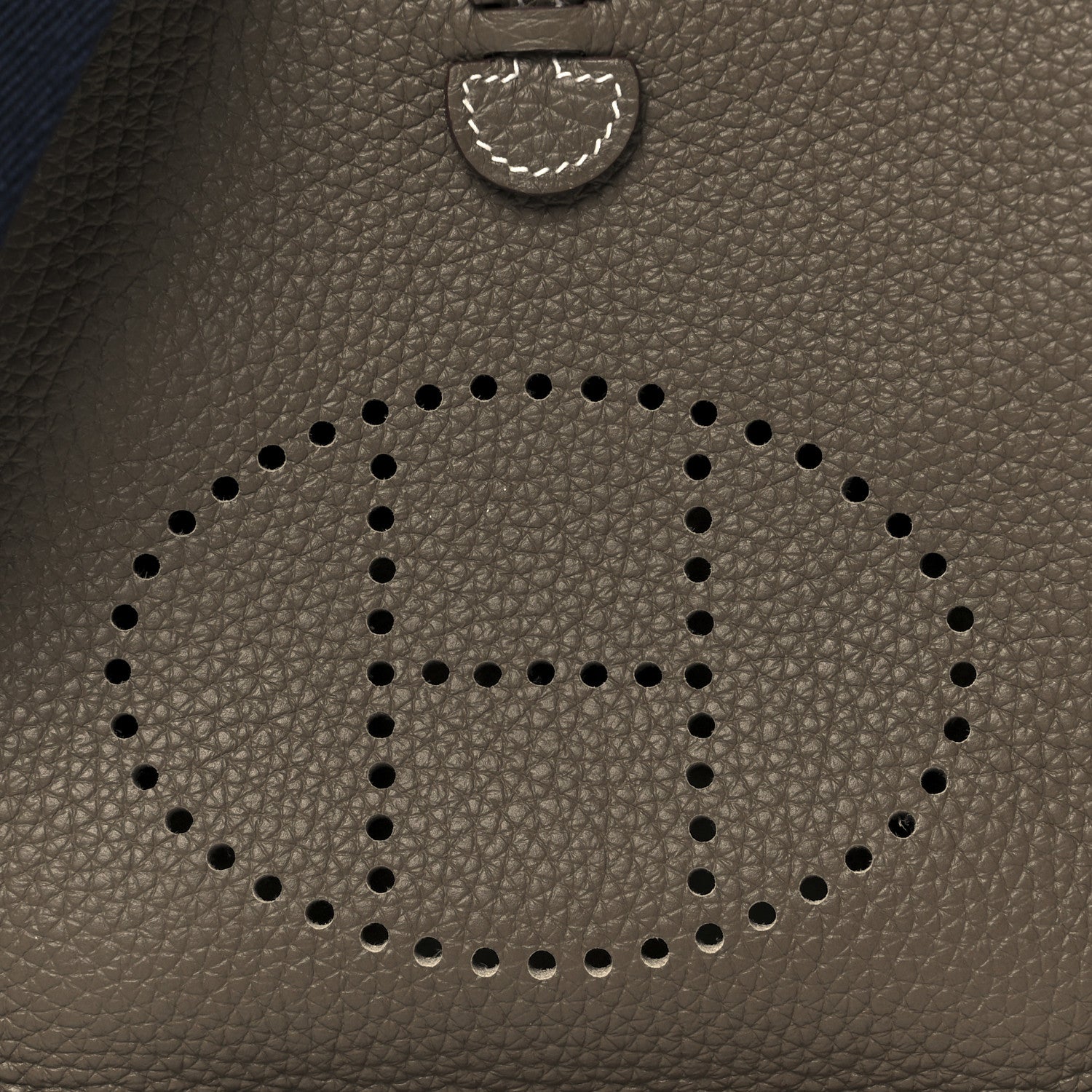 Hermes Taurillon Clemence Amazone Evelyne TPM Etoupe Bleu Indigo 9 of 11