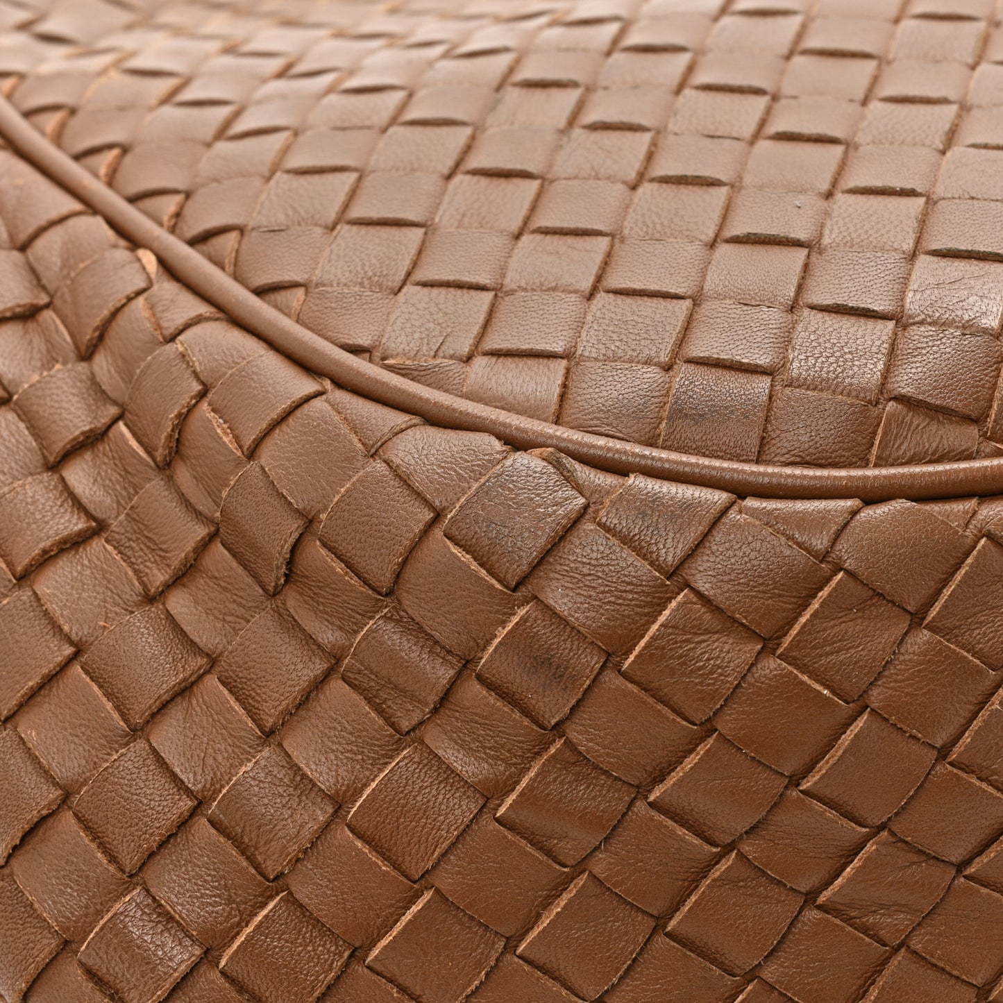 Nappa Intrecciato Small Messenger Flap Noce