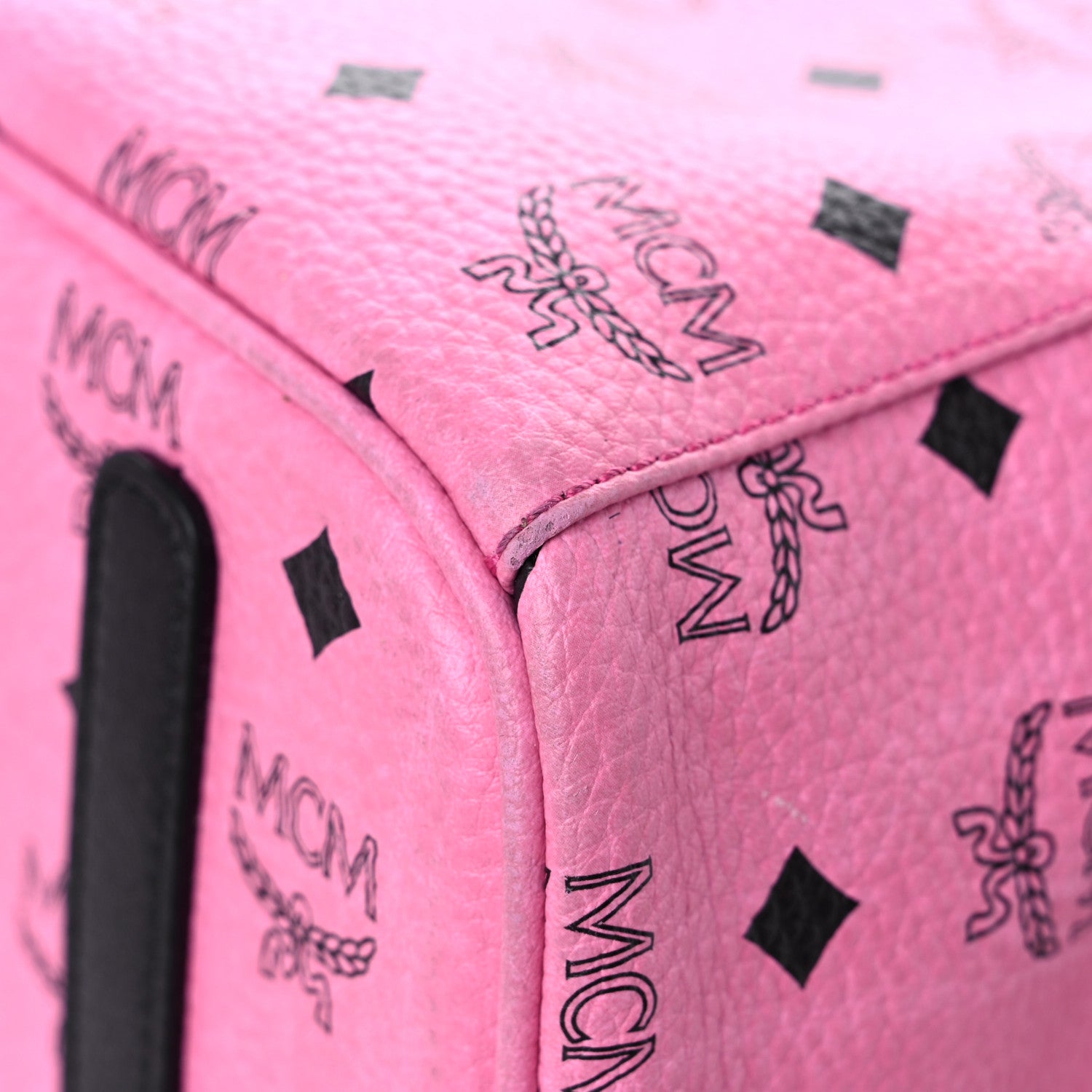 MCM Visetos Medium Liz Reversible Shopper Tote Pink 8 of 21