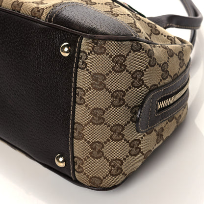 Gucci Monogram Small Princy Satchel Dark Brown 9 of 11