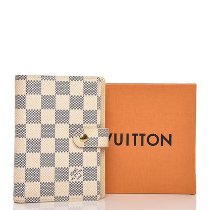 Louis Vuitton Damier Azur Small Ring Agenda Cover 7 of 7