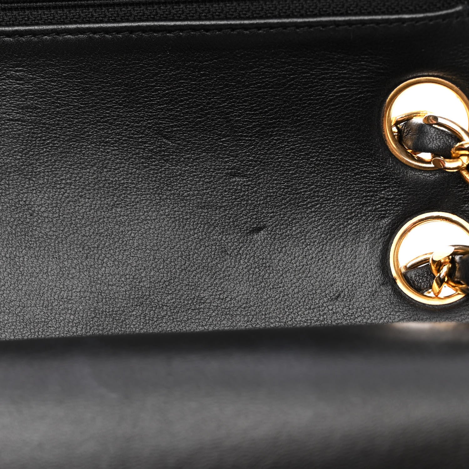 Chanel Lambskin Quilted Medium Double Flap Black 11 of 15