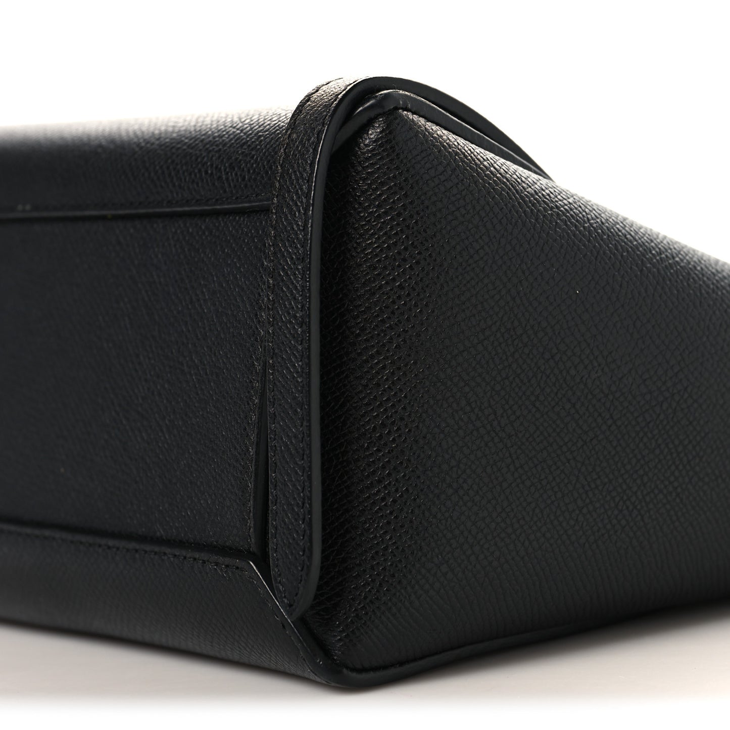 Grained Calfskin Nano Belt Bag Black