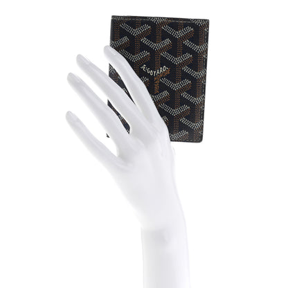 Goyard Goyardine Saint Marc Folding Card Case Navy 2 of 10