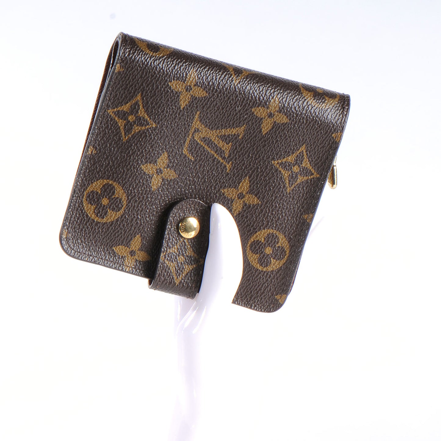 Monogram Compact Zippe Zipped Wallet