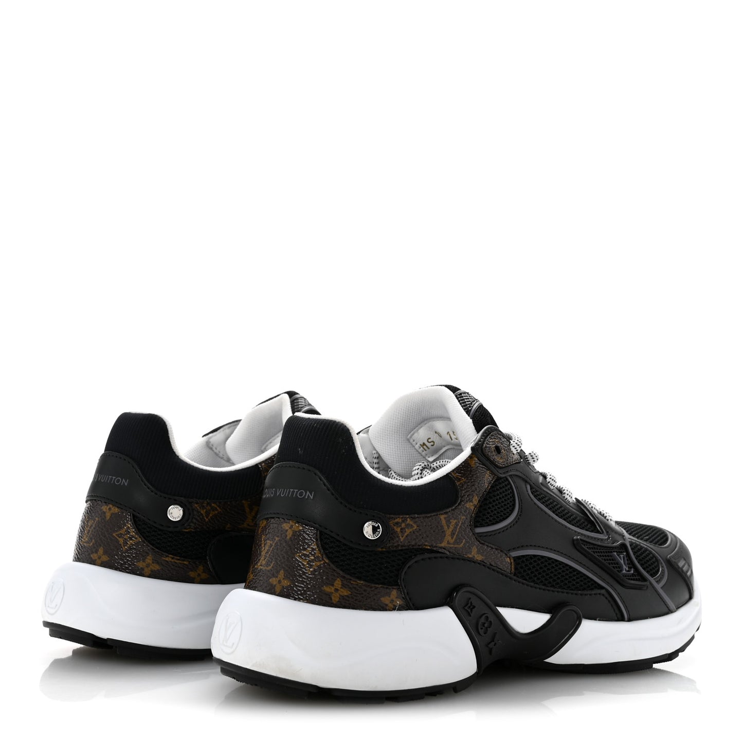 Mesh Monogram LV Olympia Sneakers 37 Black