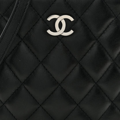 Chanel Lambskin Quilted Crossbody Bag Black 7 of 9