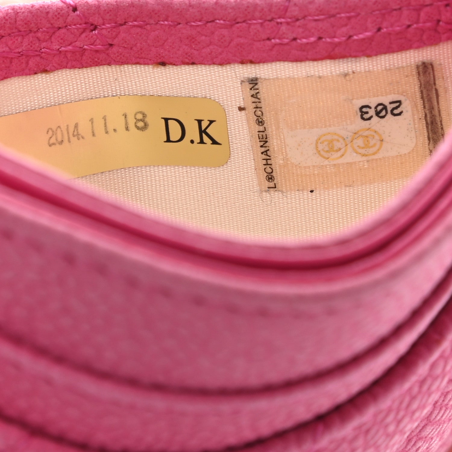 Chanel Iridescent Caviar Quilted Card Holder Pink 6 of 12