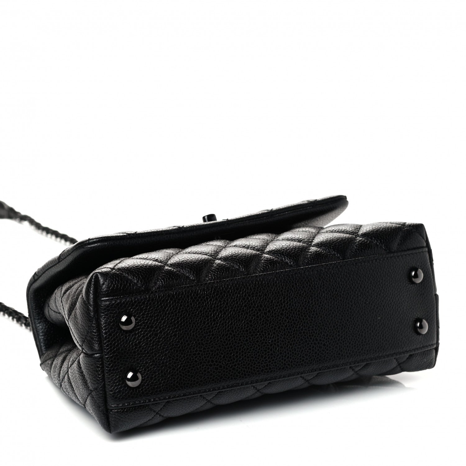 Chanel Caviar Quilted Mini Coco Handle Flap So Black 3 of 4