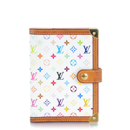 Louis Vuitton Monogram Multicolor Small Ring Agenda Cover White 1 of 7