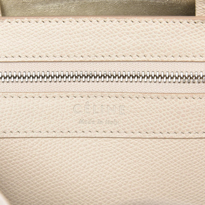 Celine Grained Calfskin Small Vertical Bi-Cabas Cream Black 7 of 7
