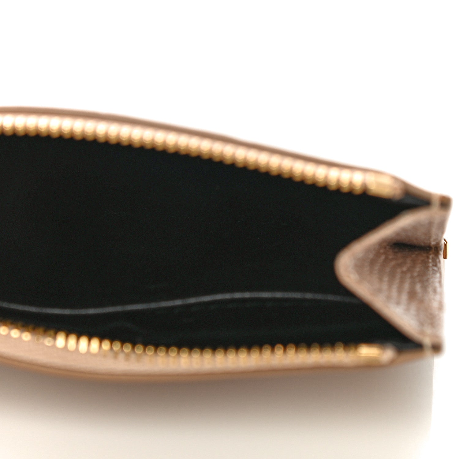 Alexander Wang Calfskin Crocodile Embossed Prisma Flat Pouch Almond Gold Hardware 5 of 10