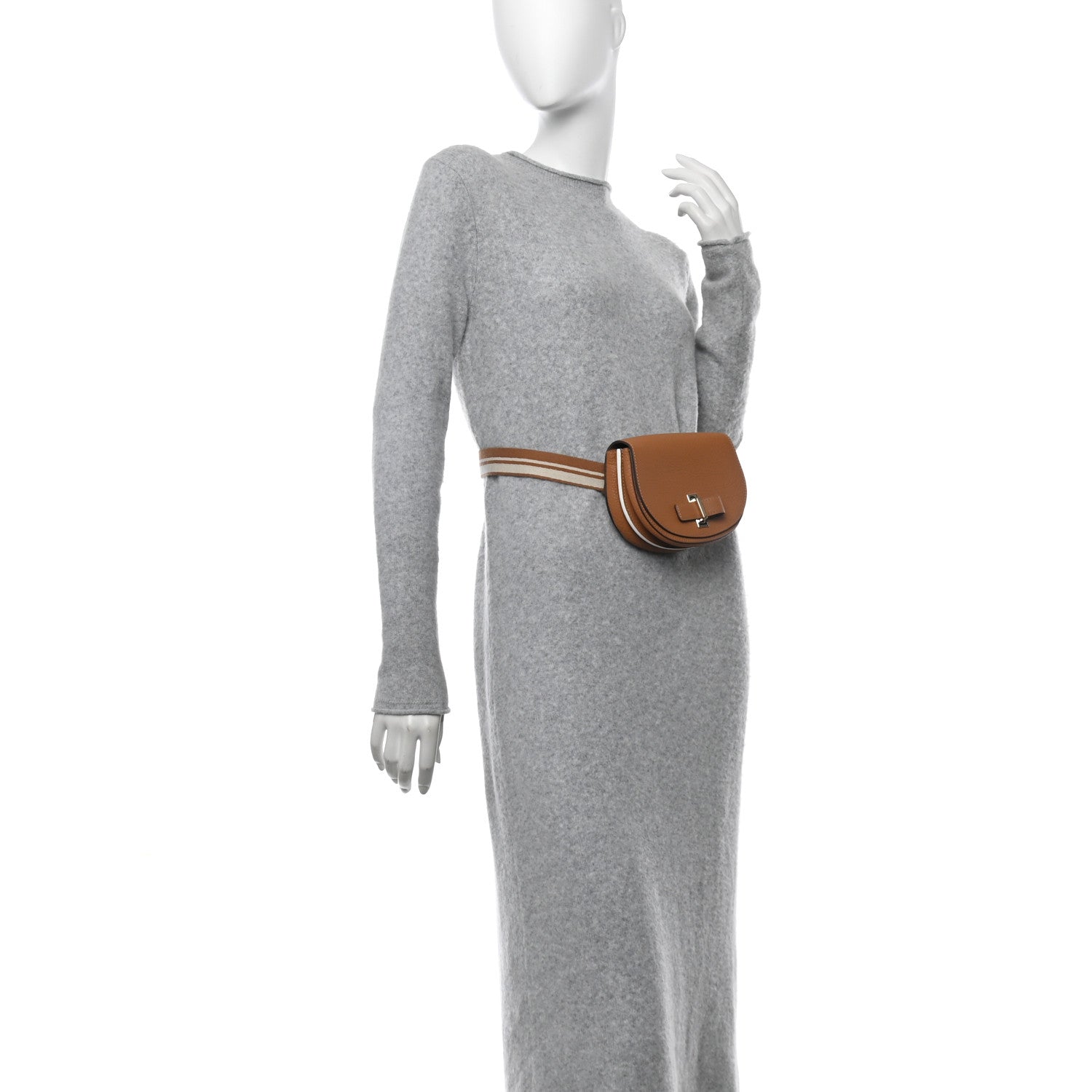 Delvaux Crispy Calfskin Mini Le Mutin Saddle Belt Bag Vegetal 2 of 12