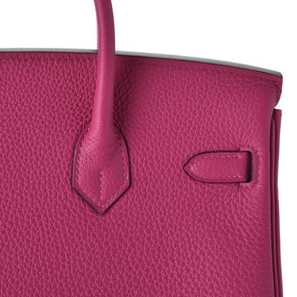 Hermes Togo Birkin 25 Rose Pourpre 11 of 38