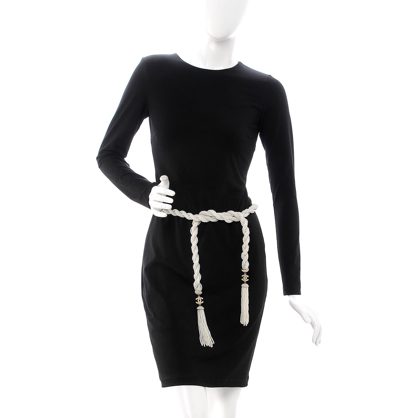 Pearl CC Multi Strand Rope Belt Gold