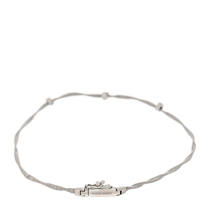 Marco Bicego 18K White Gold Diamond Marrakech Twisted Coil Bracelet 2 of 3
