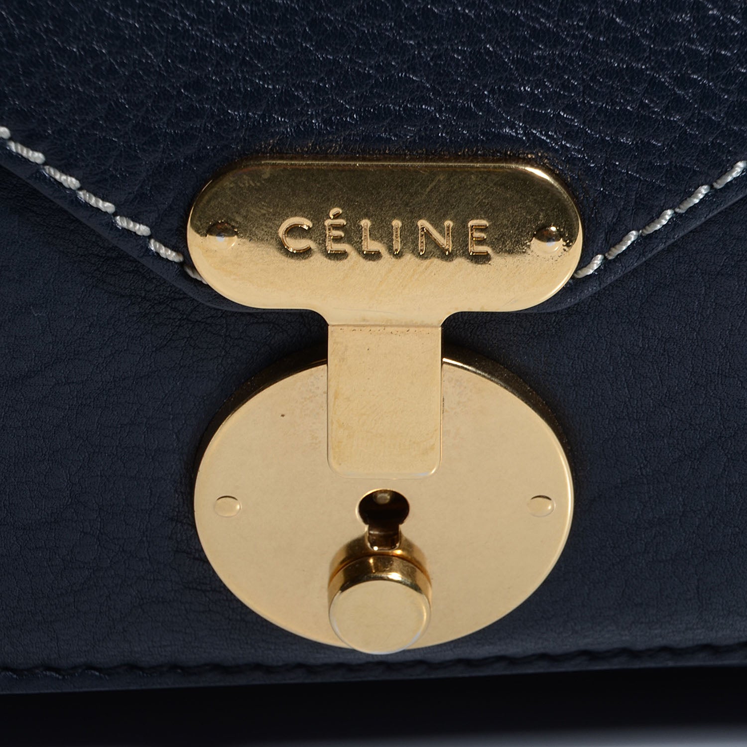 Celine Smooth Calfskin Mini Envelope Luggage Black 8 of 8