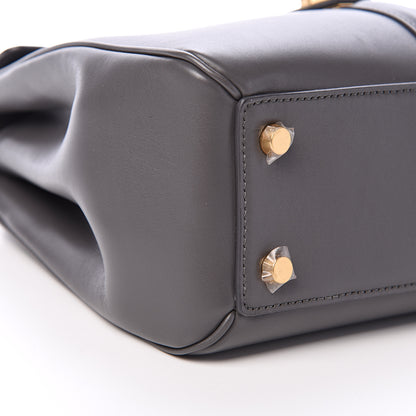 Celine Satinated Calfskin Small 16 Top Handle Bag Gray 9 of 14