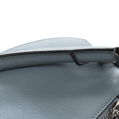 Loewe Calfskin Small Puzzle Bag Stone Blue 12 of 14