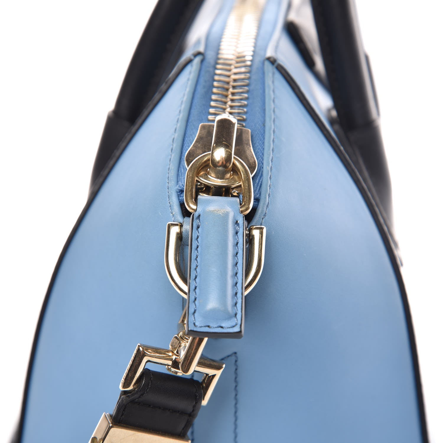 Givenchy Smooth Calfskin Small Bi-Color Antigona Blue Black 11 of 22