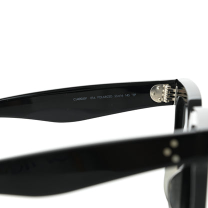 Celine Acetate Polarized Oversized Sunglasses CL4055FN Black 7 of 9