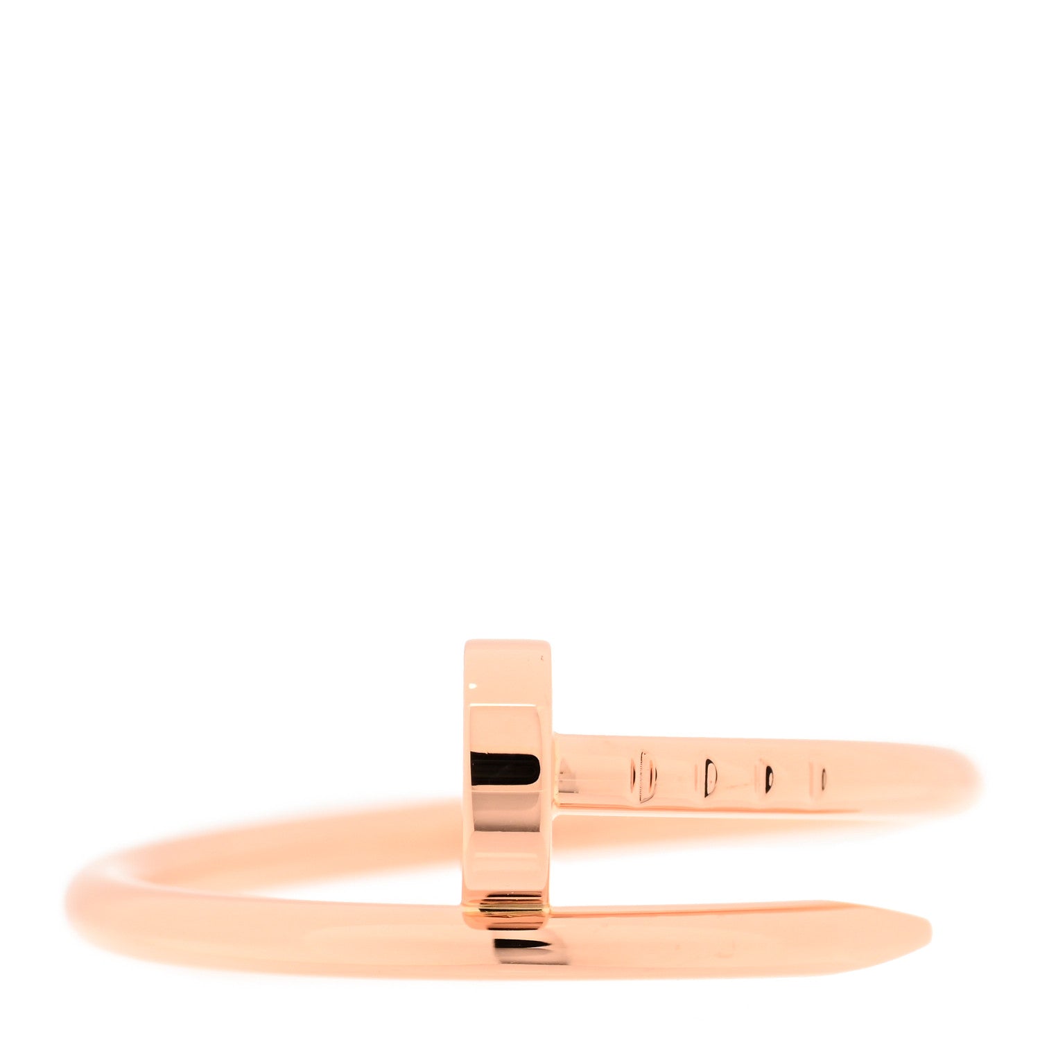 Cartier 18K Pink Gold Small Juste Un Clou Ring 53 6.25 1 of 4