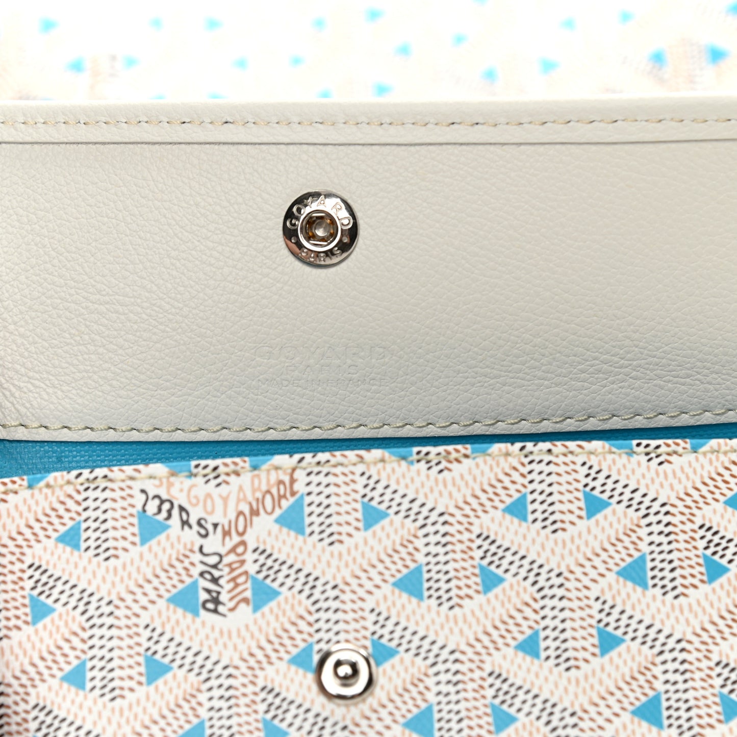 Goyardine Saint Louis Claire Voie PM White Opaline