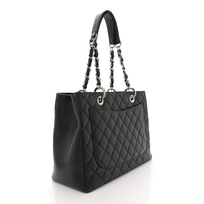 Chanel Caviar Quilted Grand Shopping Tote GST Black 3 of 10