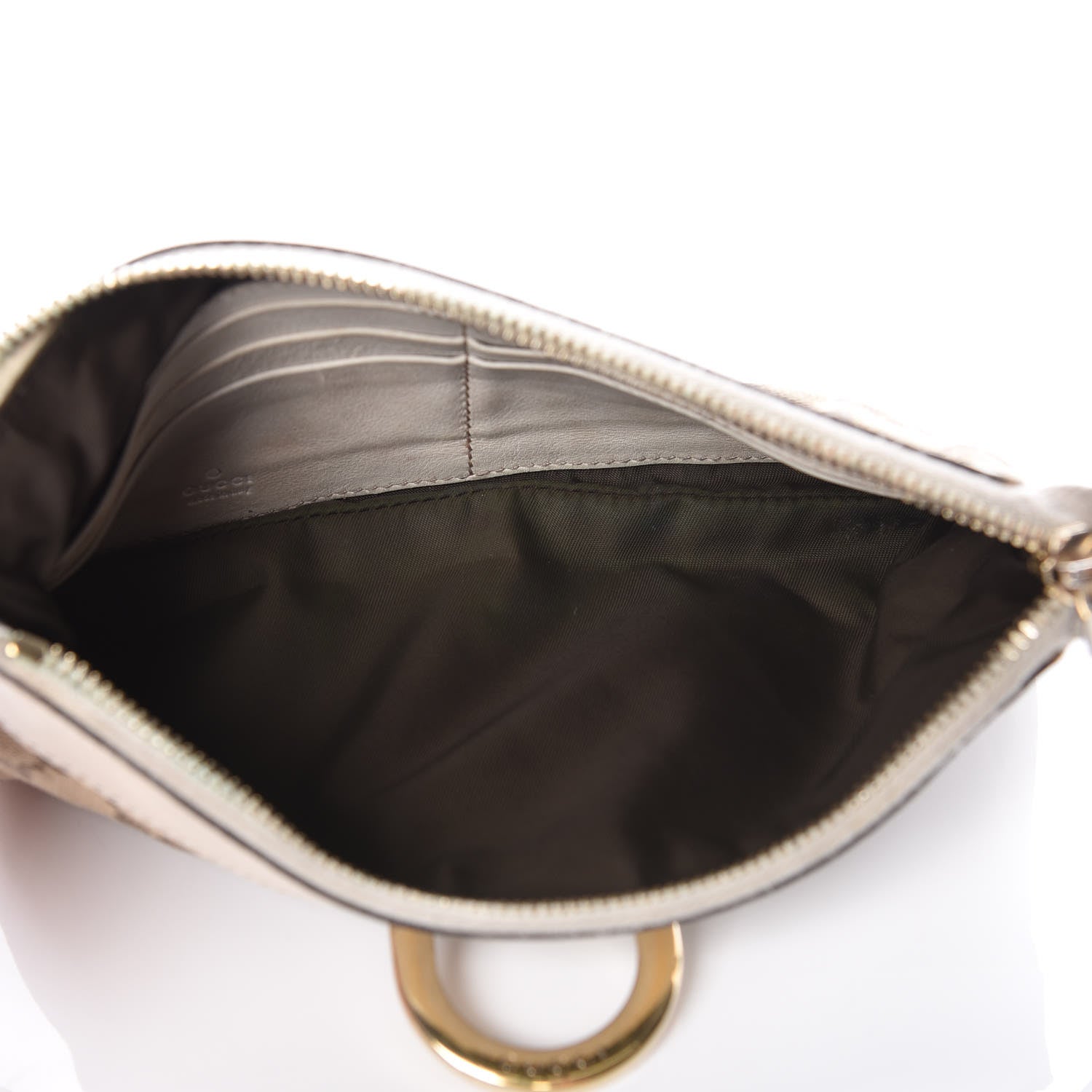 Gucci Monogram D Ring Wristlet White 7 of 16