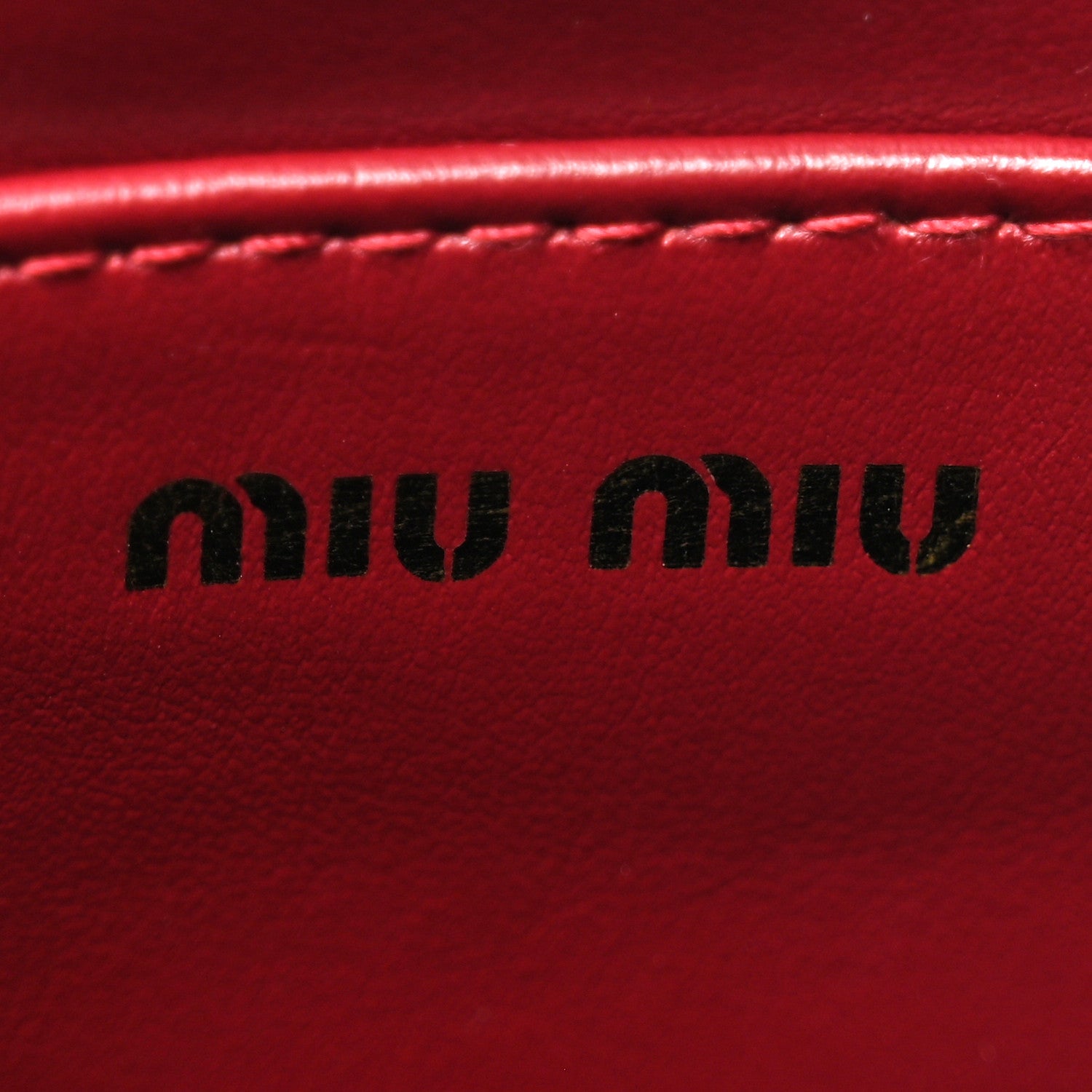Miu Miu Crocodile Print Calfskin Top Handle Bag Rubino 6 of 9