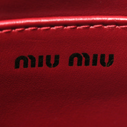 Miu Miu Crocodile Print Calfskin Top Handle Bag Rubino 6 of 9