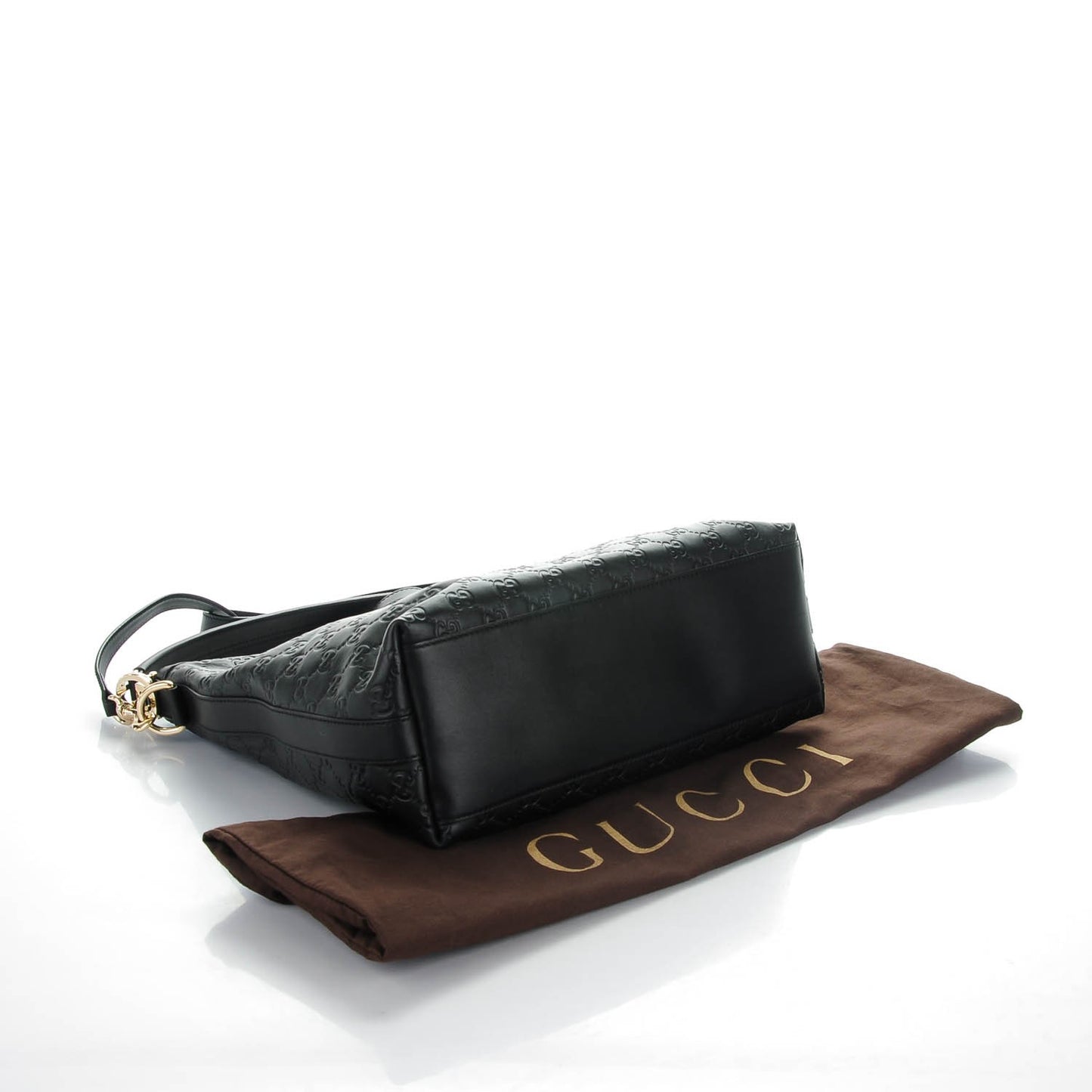 Guccissima Small Miss GG Hobo Black