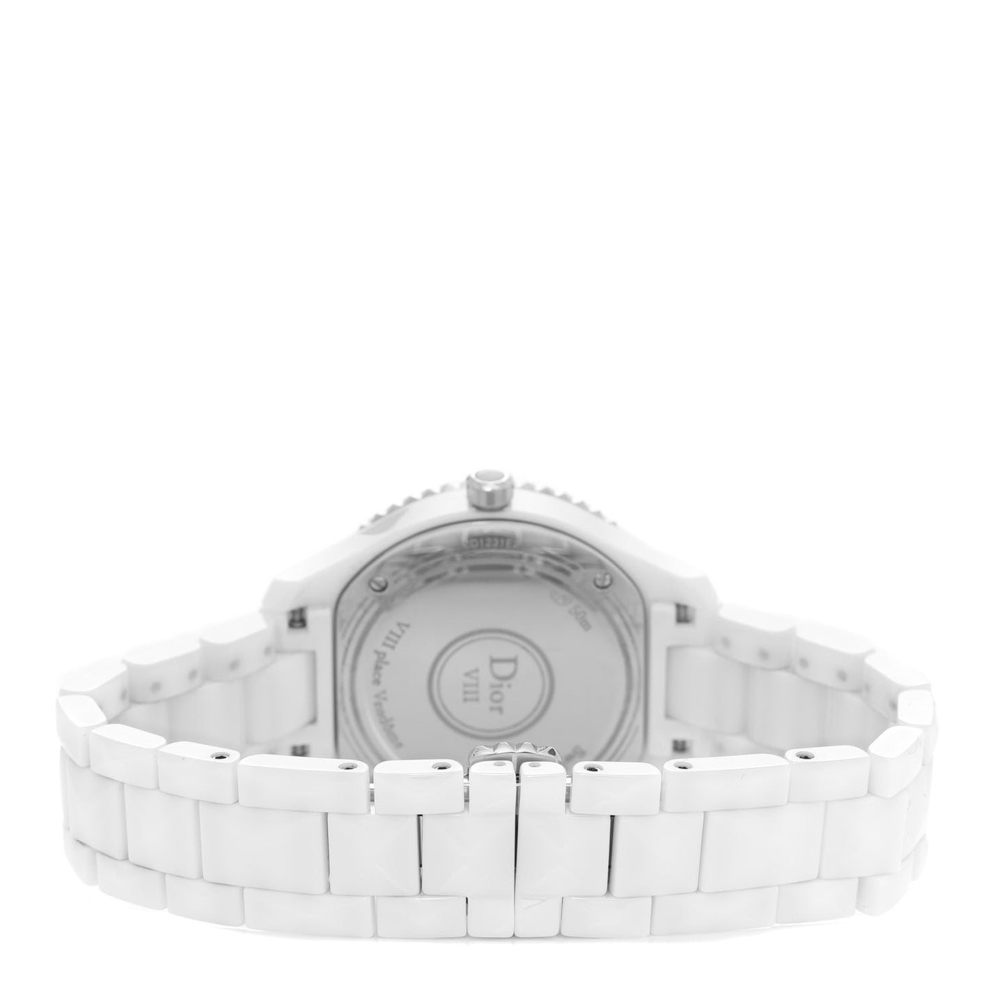 Stainless Steel Ceramic 33mm Dior VIII Quartz Watch White
