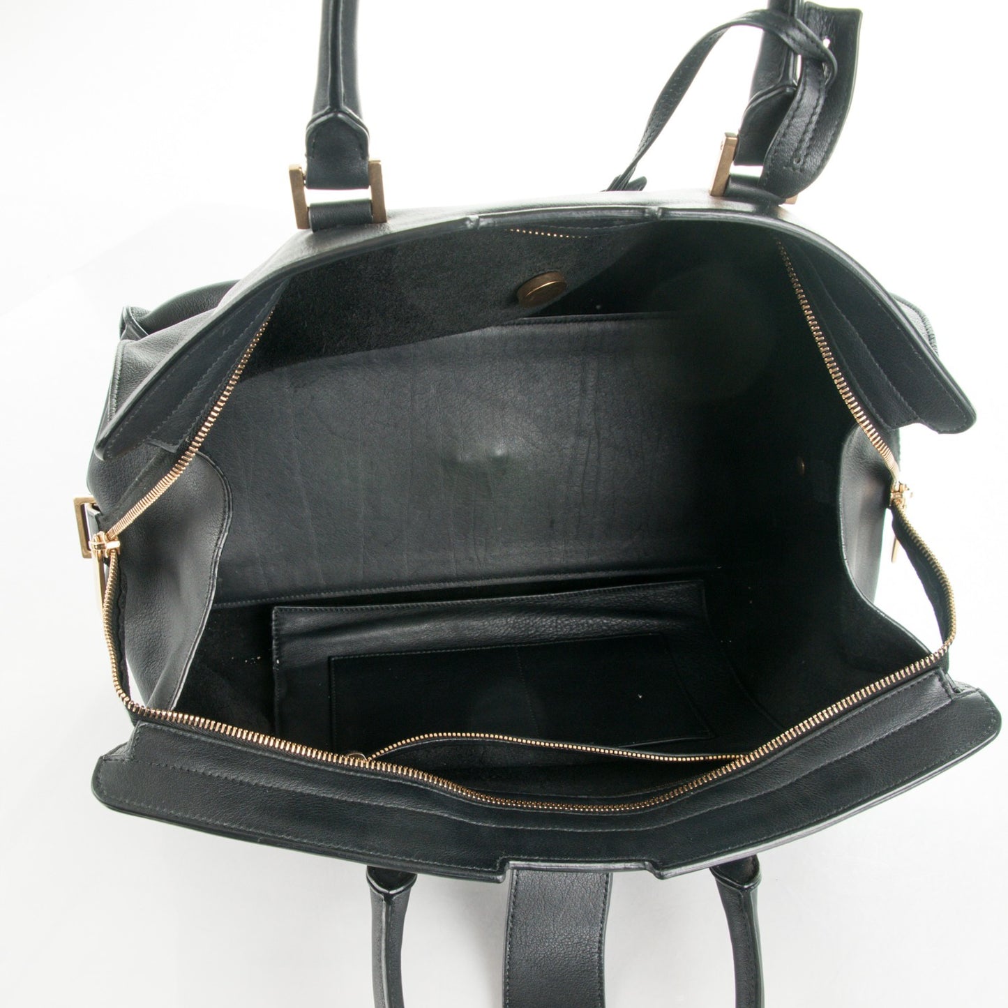 Calfskin Medium Classic Y Cabas Black