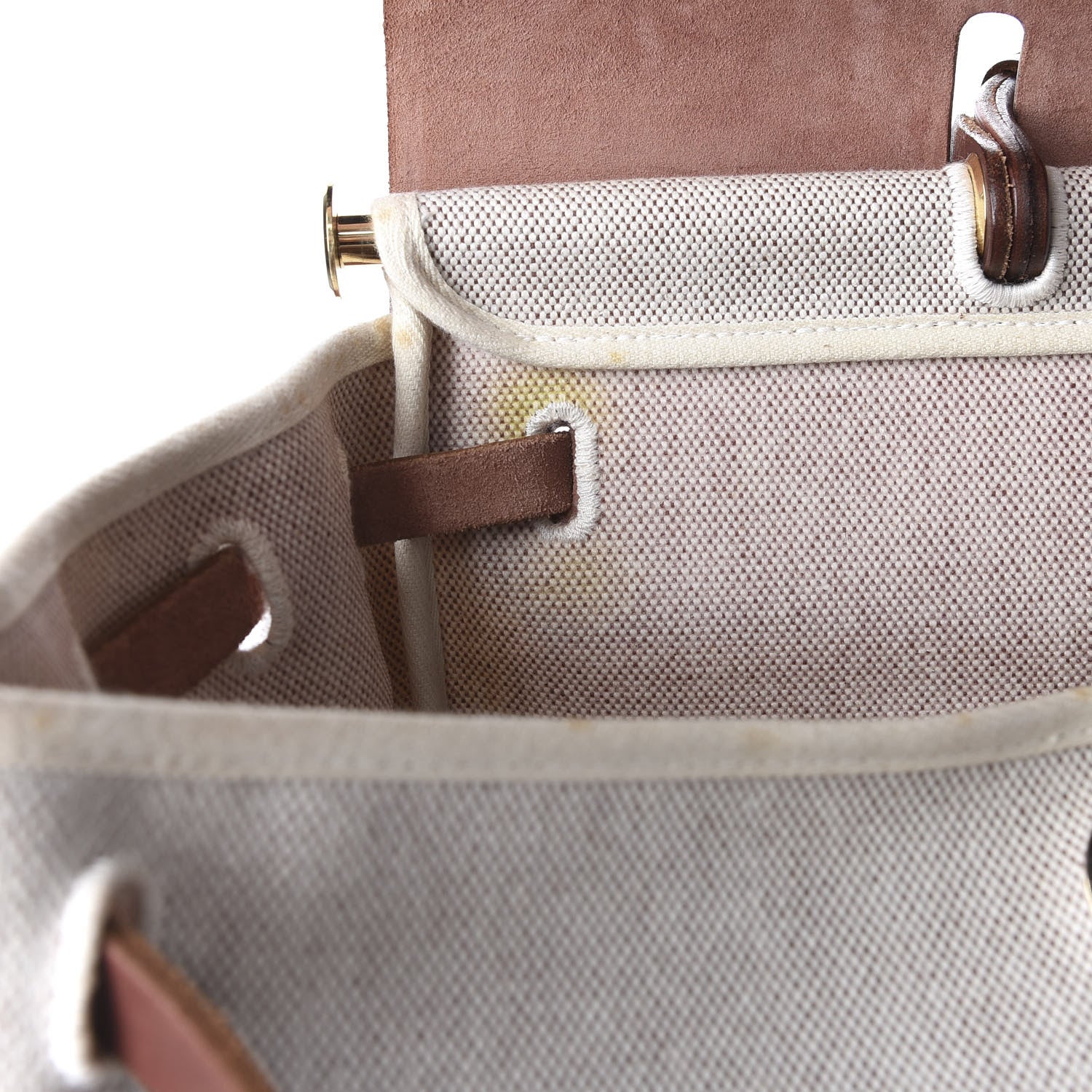 Hermes Toile Vache Calfskin Herbag 39 MM Natural 9 of 9